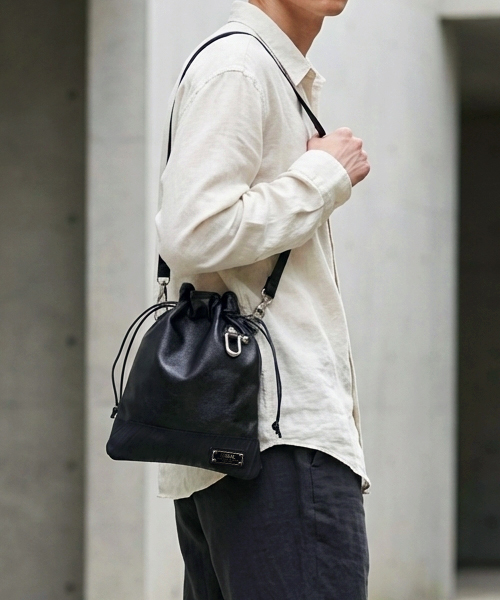 森野帆布コラボ/巾着サコッシュバッグ | 日本職人が作るメンズ トート