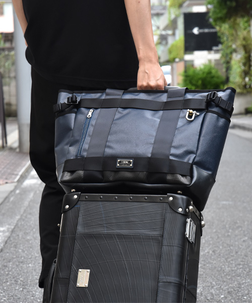 森野帆布　SEAL ビジネスバッグ トートバッグ　黒 ハンドル2 森野帆布コラボ／ビジネストートバッグ | 日本職人が作るメンズ