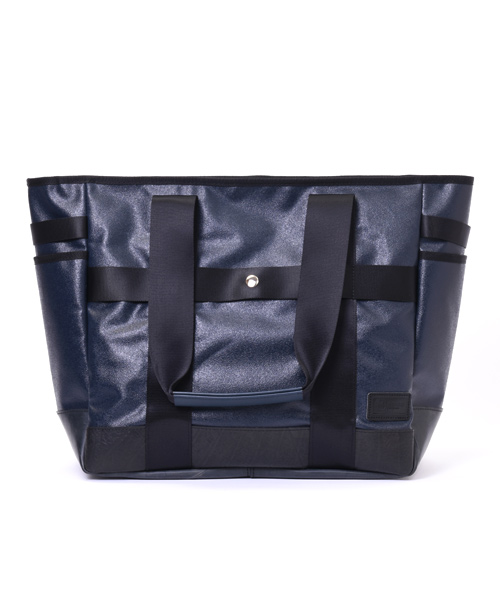 SEAL 　森野帆布　コラボ　トートバック　肩掛け鞄　ブラックネイビー　かばん 森野帆布コラボ／デザイナーズビジネスバッグ（ブラック