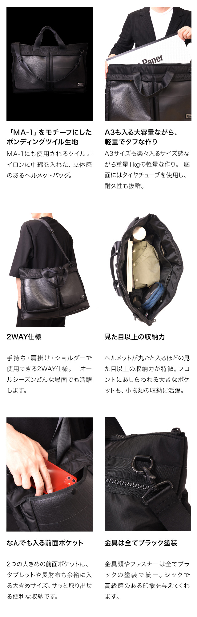 ヘルメットバッグ 重さ