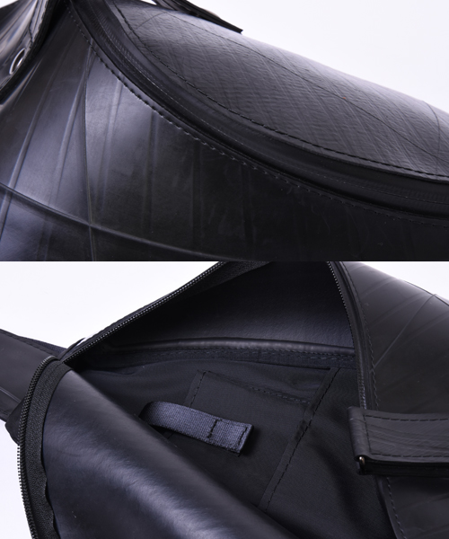 ワンショルダーバッグspiral ブラックモデル | 日本職人が作るメンズ