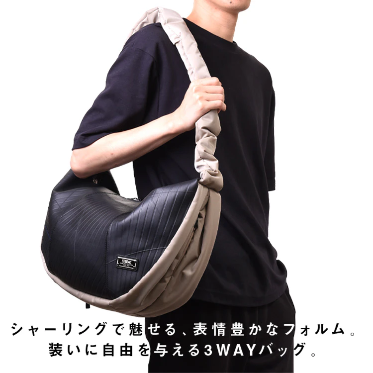 シャーリングショルダーバッグ | 日本職人が作るメンズ トート バッグ 