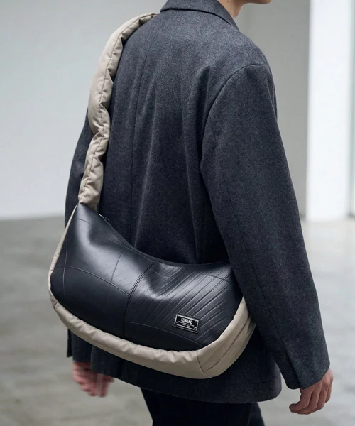 シャーリングショルダーバッグ M | 日本職人が作るメンズ トート 