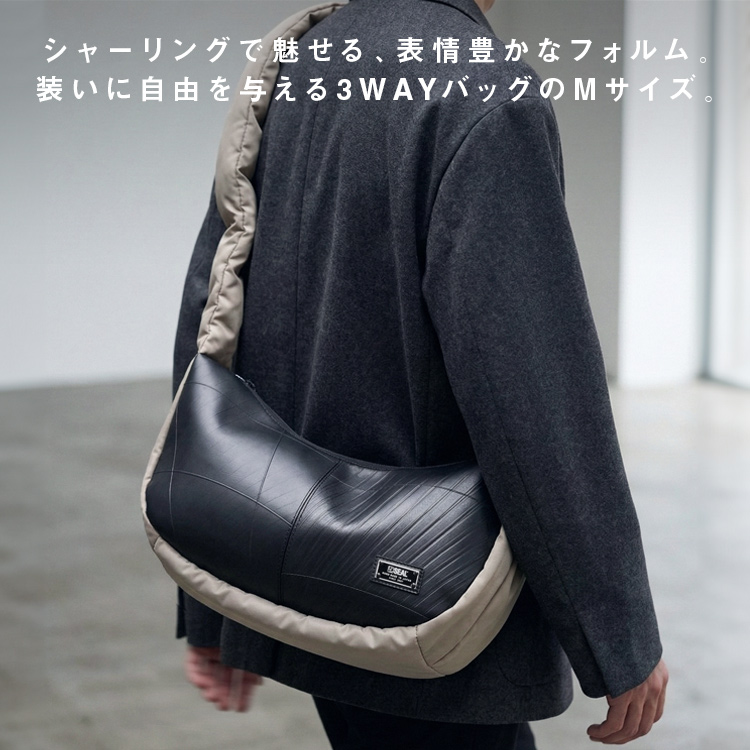 BABY,　シャーリングバックルJSK 無地PK シャーリングショルダーバッグ M | 日本職人が作るメンズ トート